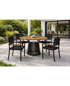 Conjunto para Área Gourmet Laminado 4 Cadeiras 1,20m - Roma - Paonanda Decor