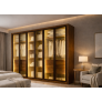 Guarda Roupa 6 Portas 8 Gavetas  VITRINE GLASS - Novo Horizonte 