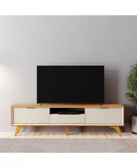 Rack 3 Gavetas Moderno 2,20m - Viena - Mavau Móveis