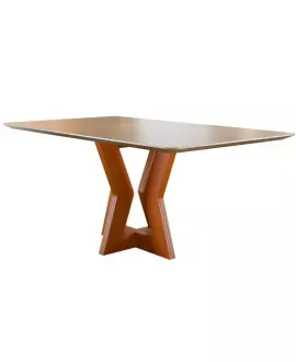 Mesa de jantar Redonda laminada 110x110 base Cone  Imperial