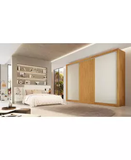 Guarda Roupa Casal 3 Portas 6 Gavetas - Vitoria - Móveis Europa