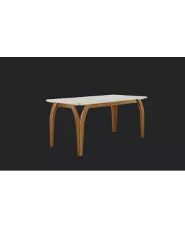 Mesa Jantar Contemporânea 1,80x0,90 -Escócia  - Domus Móveis
