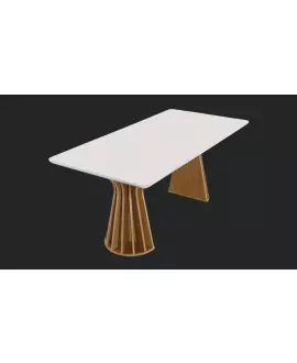 Mesa Jantar Contemporânea 1,80x0,90 -Orlando Domus Móveis