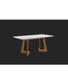 Mesa Jantar Contemporânea 1,80x0,90 -Alegra Domus Móveis