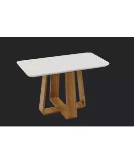 Mesa de Jantar retangular 1,35x90 metros - Sintonia- Domus Móveis.