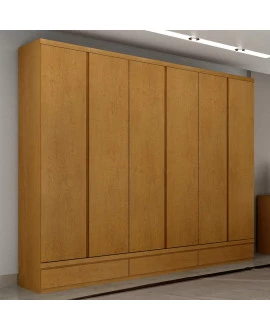 Guarda Roupa Casal 6 Portas 9 Gavetas 100% MDF - Urbano - Josandro Móveis
