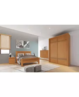 Guarda Roupa Solteiro 2 Portas 3 Gavetas - Pietro - Móveis Bettio