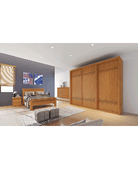 Guarda Roupa Casal 3 Portas 7 Gavetas - Pacioli Plus - Móveis Bettio