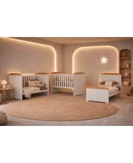 Mini Berço Multiuso 3 em 1 com Colchão Doçura - MobiBaby