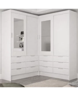 Closet 4 Portas 12 Gavetas Granato - Grand Line