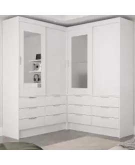 Closet 4 Portas 12 Gavetas Granato - Grand Line