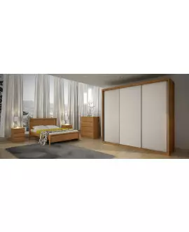 Guarda Roupa Casal 3 Portas 6 Gavetas - Paradizzo Gold