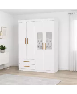 Guarda Roupa 4 Portas 2 Espelhos centrais Allure -Grand Line
