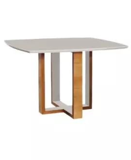 Mesa de Jantar Moderna Base Laqueada - Atlas - Art Salas