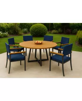 Conjunto Náutico de Área Gourmet 6 Cadeiras  1,50m - Solara