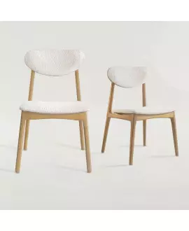 Cadeiras para mesa de jantar moderna - Begônia Estofada - Tendence Móveis