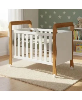 Berço que vira cama com Colchão - Soninho -MobiBaby