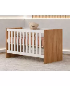 Berço que vira Cama com Colchão Candy - MobiBaby