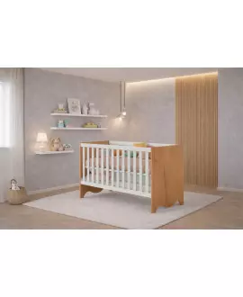 Berço que vira Cama com Colchão Lunni - MobiBaby 2