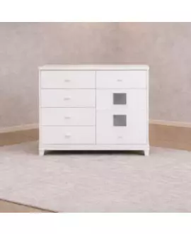 Cômoda  Infantil  4 gavetas 1 Porta  Lunni - MobiBaby