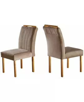 Cadeiras para Mesa de Jantar Madeira Maciça - Juliana - Móveis Mundial