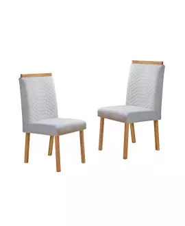 Cadeiras para Mesa de Jantar Estofada - Alice - Art Salas