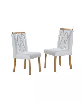 Cadeiras para Mesa de Jantar Estofada - Bella - Art Salas