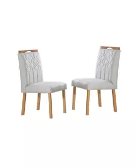 Cadeiras para Mesa de Jantar Estofada - Salermo - Art Salas