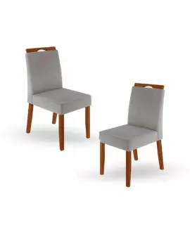 Cadeiras para mesa de jantar com pegador de madeira valverde