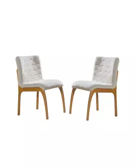 Cadeiras para Mesa de Jantar Estofada - Siena - Art Salas