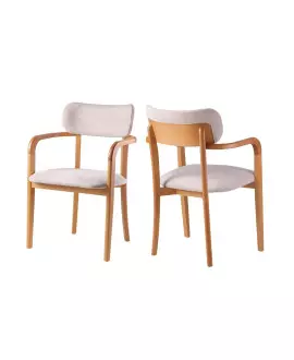 Cadeira com Braço Estofada Moderna - Aurora - Requinte Salas