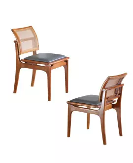 Cadeiras para Mesa de Jantar Madeira Maciça - Zeus