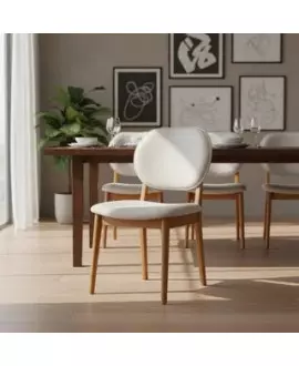 Cadeiras com Encosto Estofado - Cadore - Gold Salas