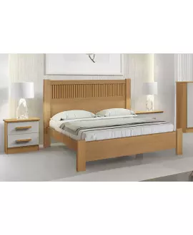 Cama Casal Moderna Ripada - Primícia Plus - Móveis D'Doro