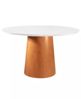 Mesa de Jantar Redonda Madeira Maciça 1,35x1,35m - Caribe - Star Móveis