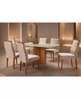 sala de jantar madeira maciça bella art salas