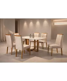 sala de jantar completa atlas art salas