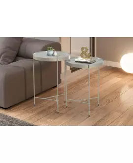 Mesas Laterais Decorativas Moderna - Itália - CM Decor