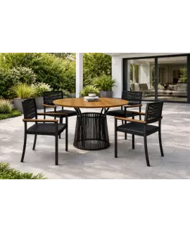 Conjunto para Área Gourmet Laminado 4 Cadeiras 1,20m - Roma - Paonanda Decor