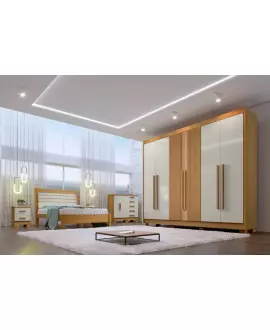 Guarda Roupa Casal 6 Portas 7 Gavetas - Athos Ripado - Móveis D'Doro