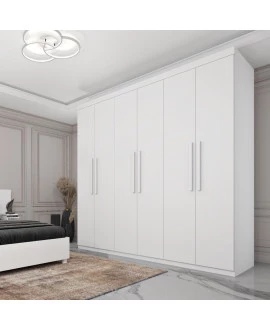 Guarda Roupa Casal 6 Portas 4 Gavetas - Suécia - Tcil Móveis