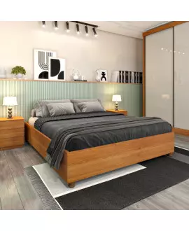 Cama Box Casal - Mônaco - Tcil Móveis