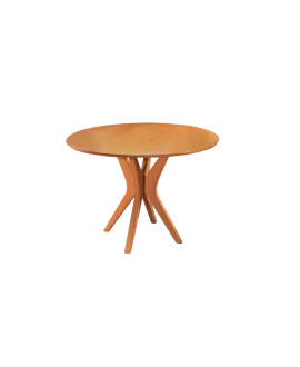 Mesa de Jantar Redonda Madeira Maciça 1,10m - Genebra - Star Móveis