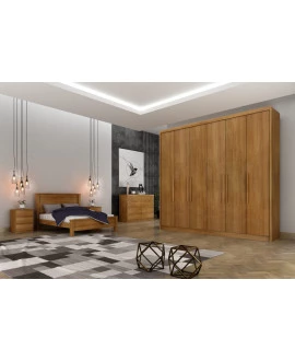 Guarda Roupa Casal 6 Portas 8 Gavetas - Santoro - Móveis Novo Horizonte