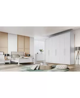 Guarda Roupa Casal 6 Portas 6 Gavetas - Messina - Móveis Novo Horizonte