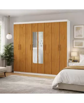 Guarda Roupa 8 portas  Espelho central Gran Prime-Grand Line
