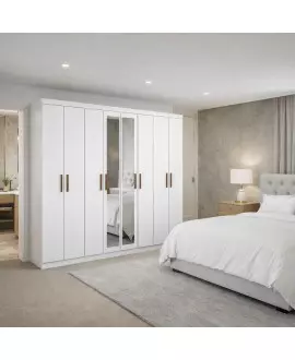 Guarda Roupa 8 portas  Espelho Gran Prime-Grand Line