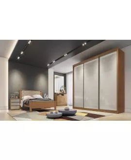 guarda roupa casal 3 portas diamond novo horizonte