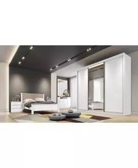 Guarda Roupa Casal com espelho Diamond Novo Horizonte
