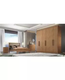 Guarda Roupa Casal 100% MDF 6 Portas 6 Gavetas - Rizon - Móveis Novo Horizonte
